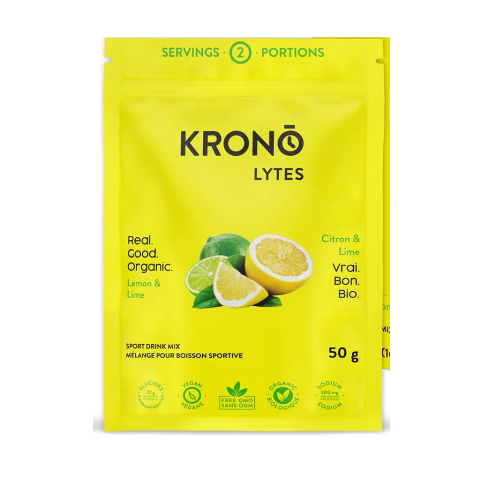 ÉLECTROLYTES CITRON ET CITRON VERT 50G