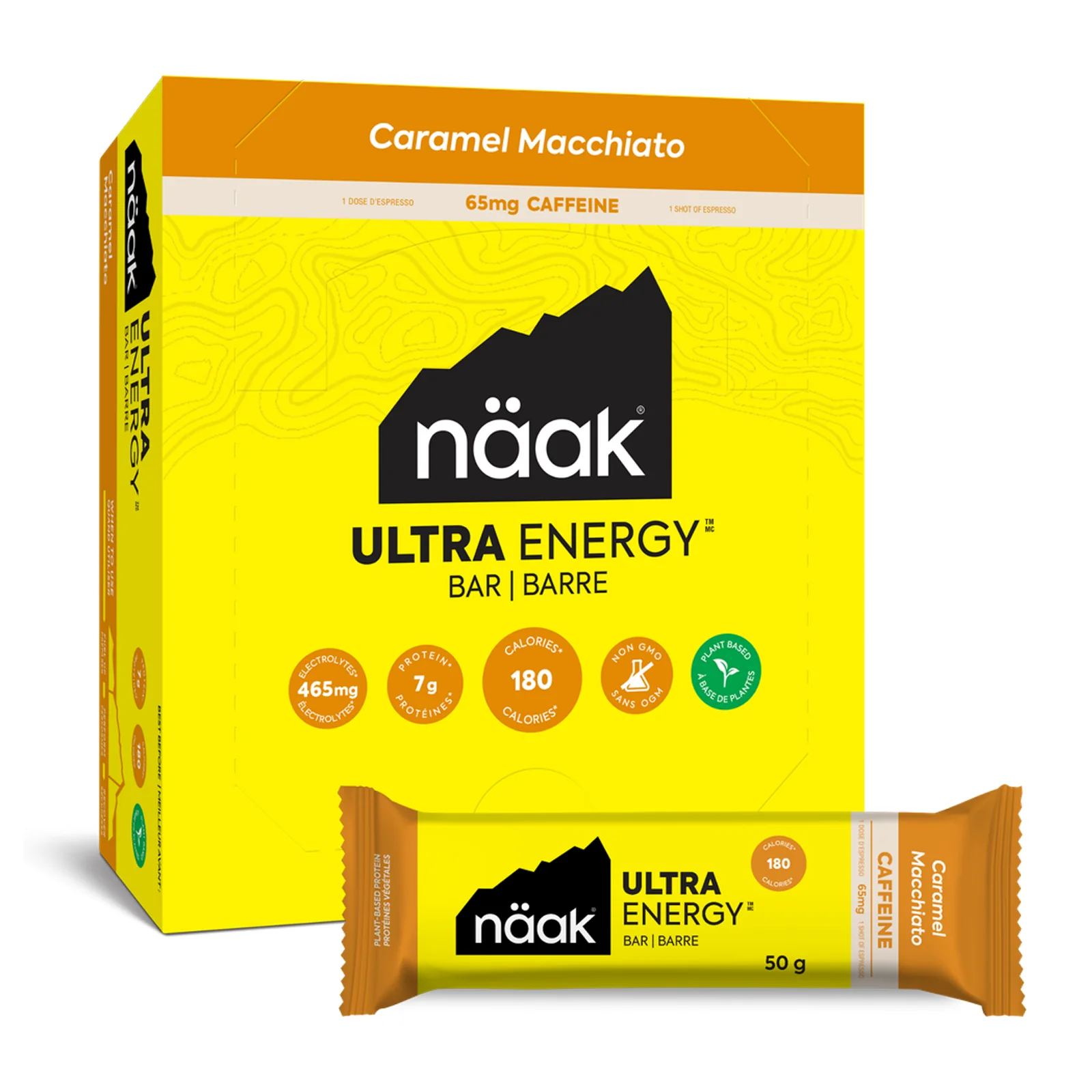 ULTRA ENERGY BARRE CAFFÉINÉE CARAMEL MACCHIATO (50G)